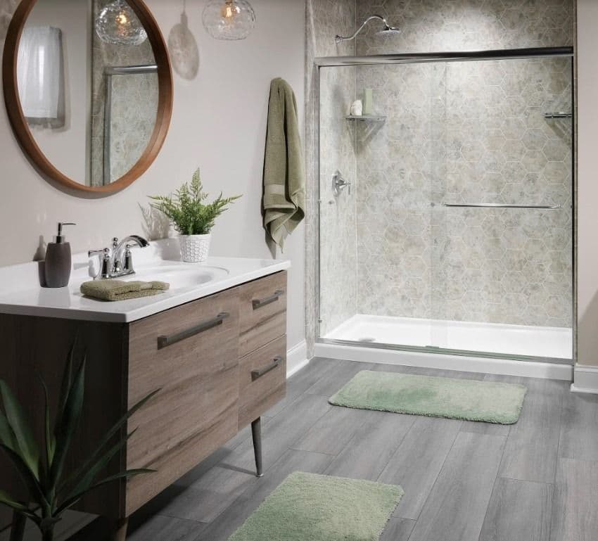 grey floor