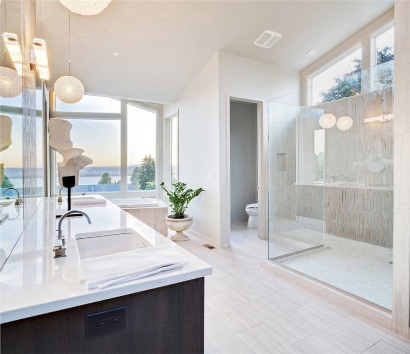 white bathroom