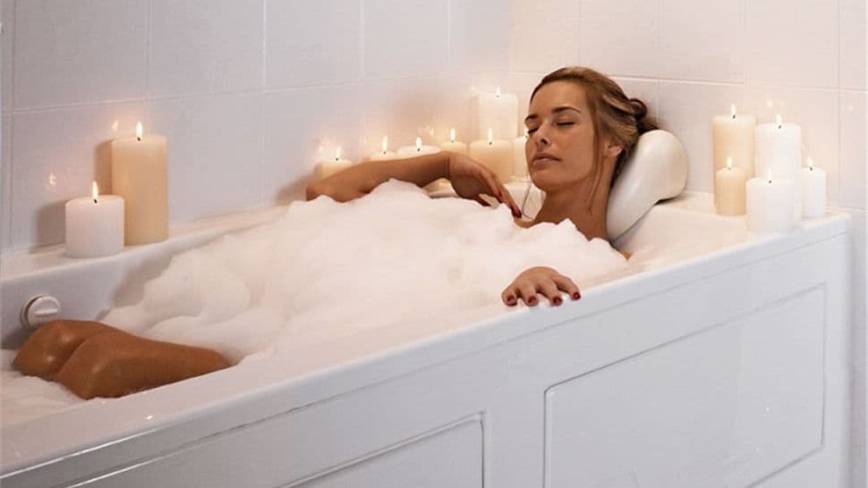women in tub