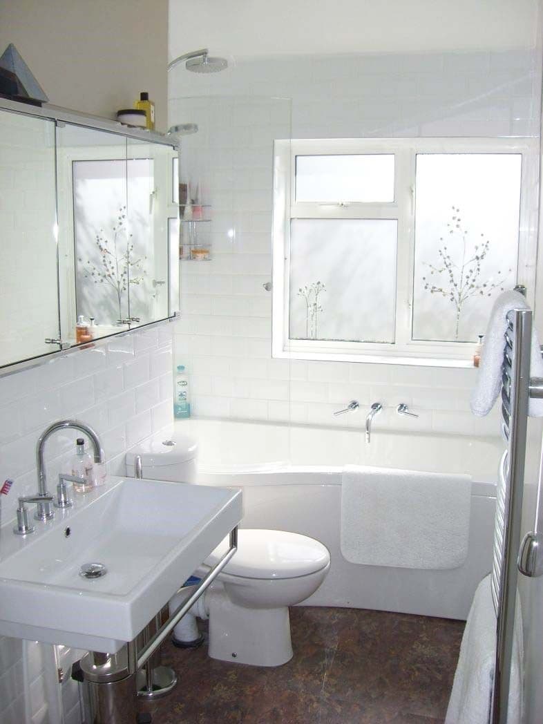 white bathroom